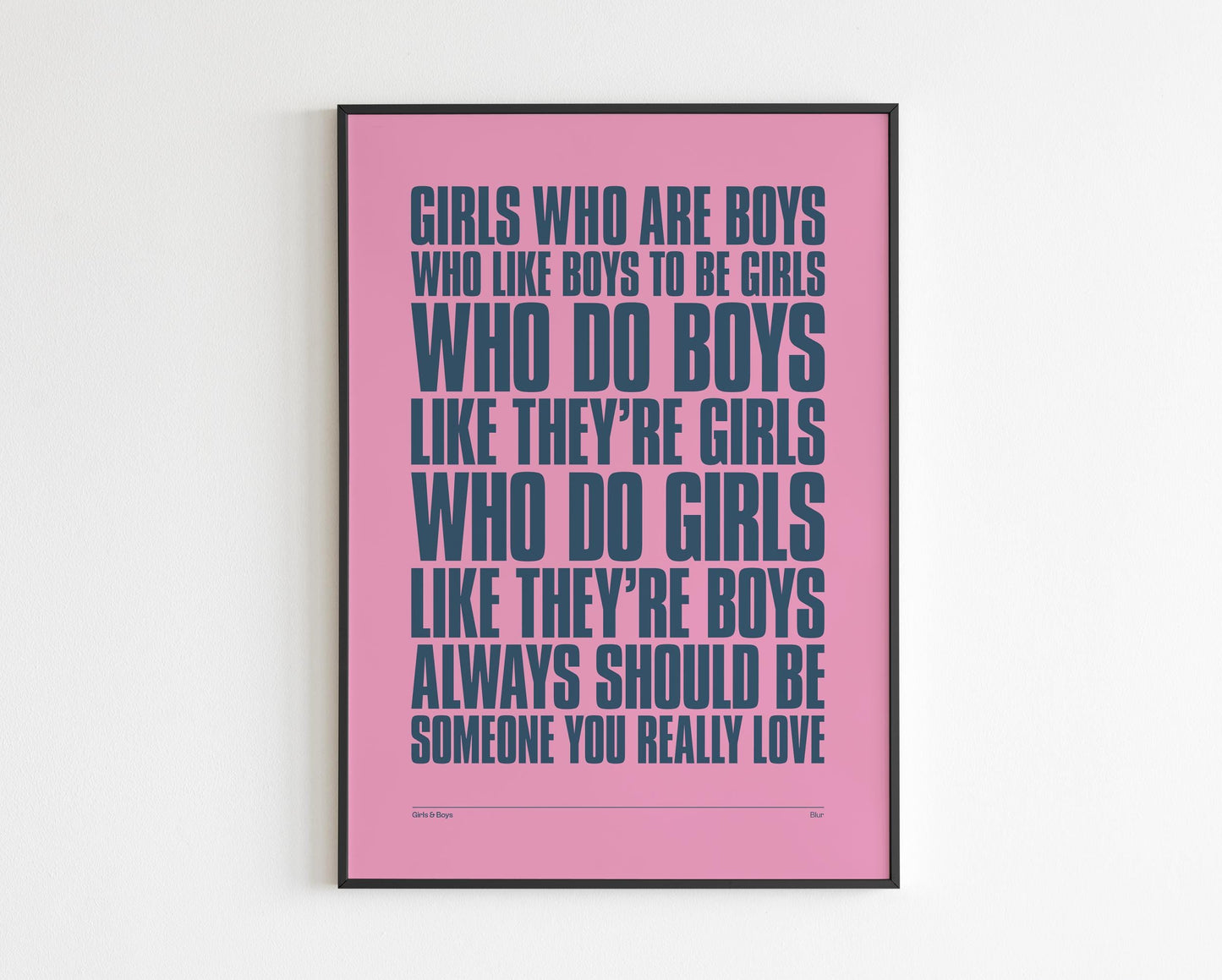 Girls and Boys inspired