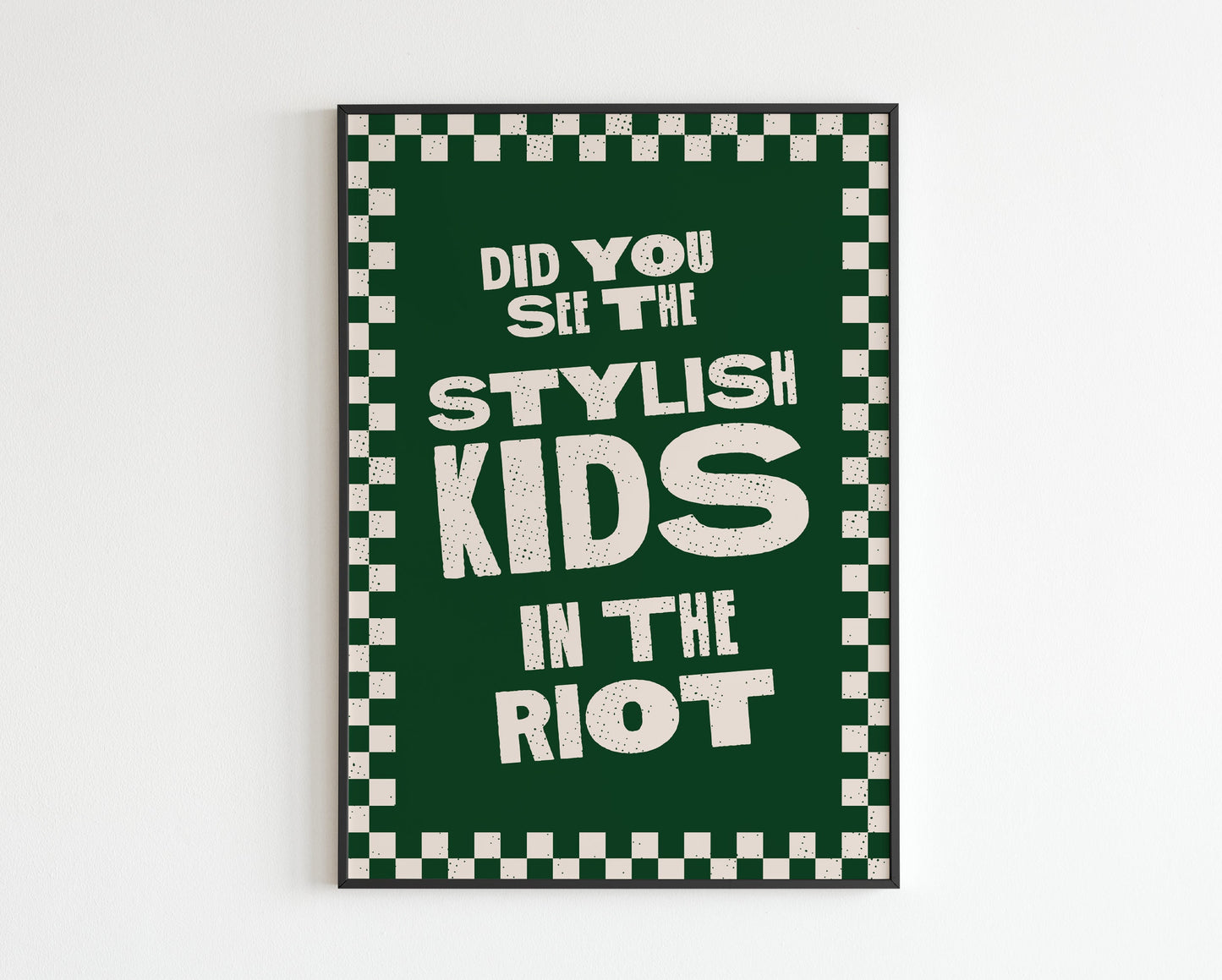 Did you see the stylish kids in the riot