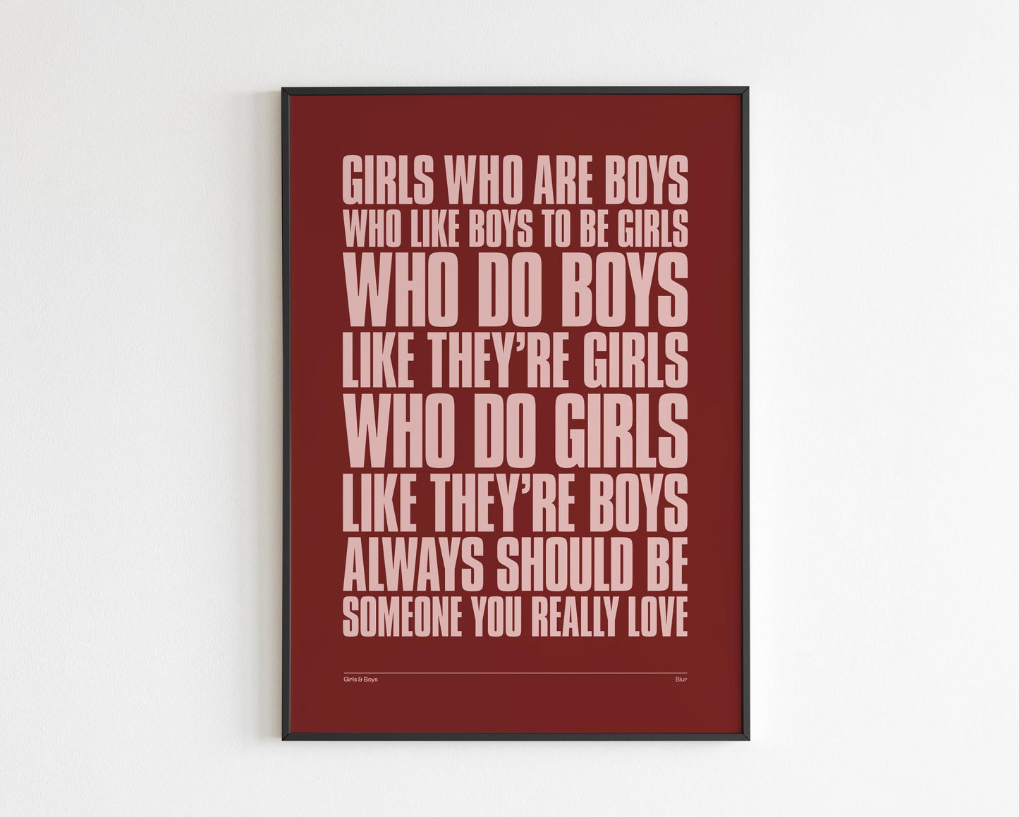 Girls and Boys inspired