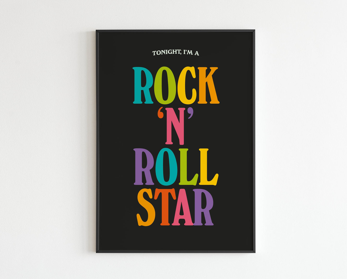 Rock and Roll Star - lyrics print No. 2