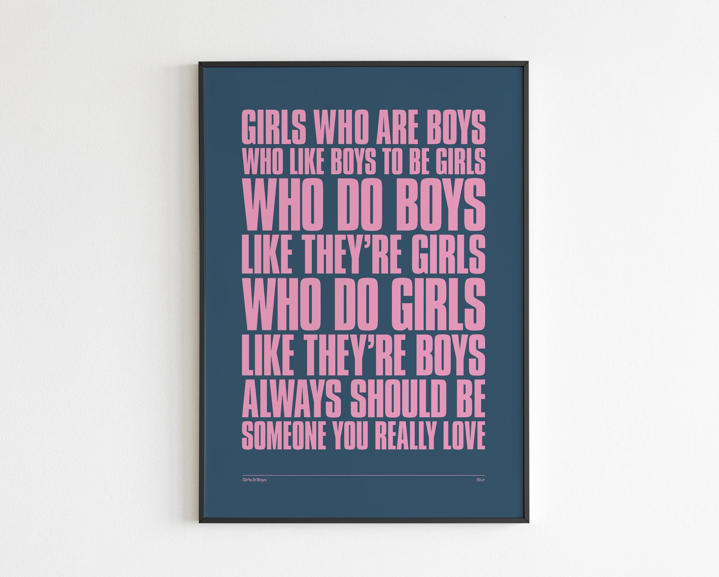 Girls and Boys inspired