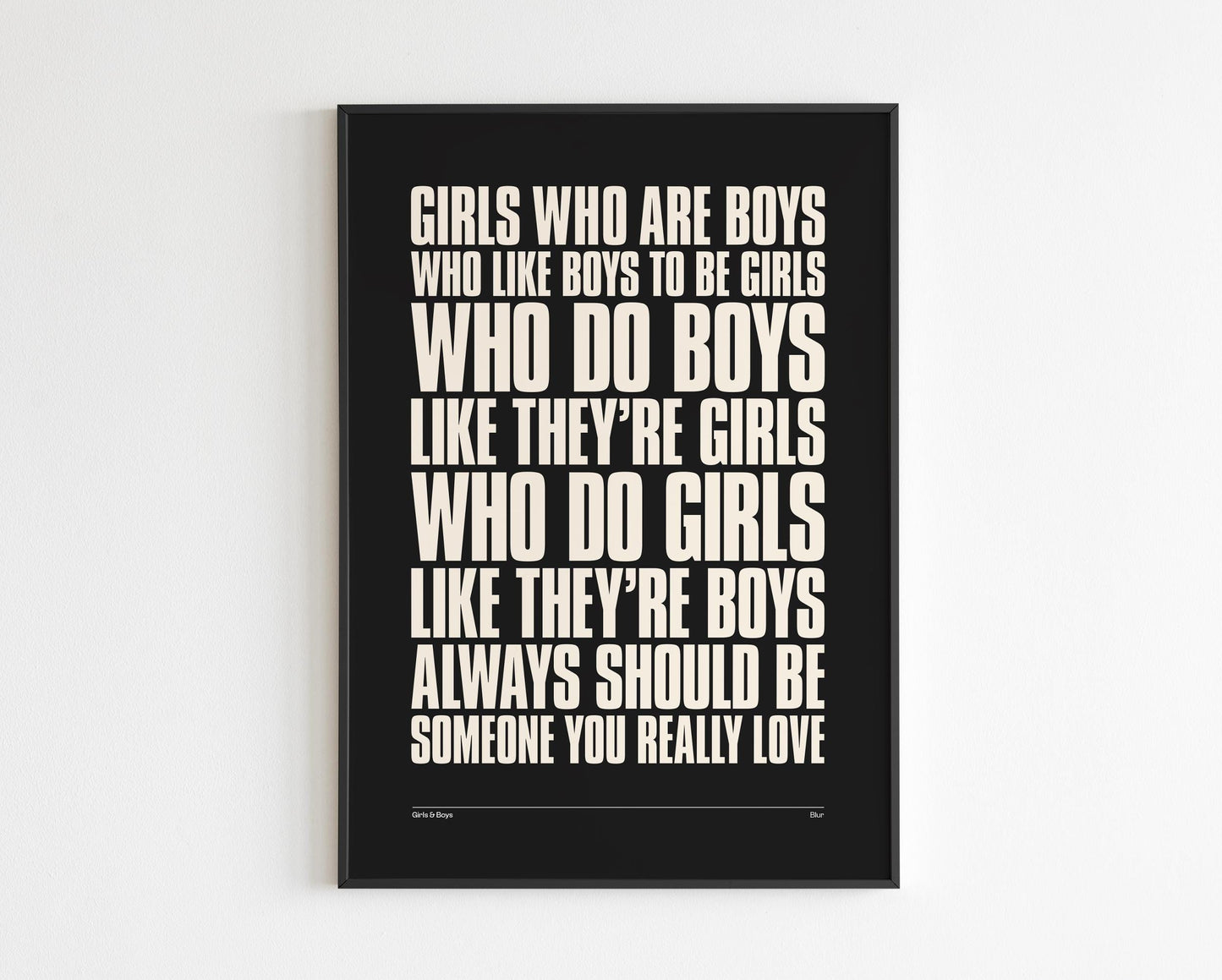 Girls and Boys inspired