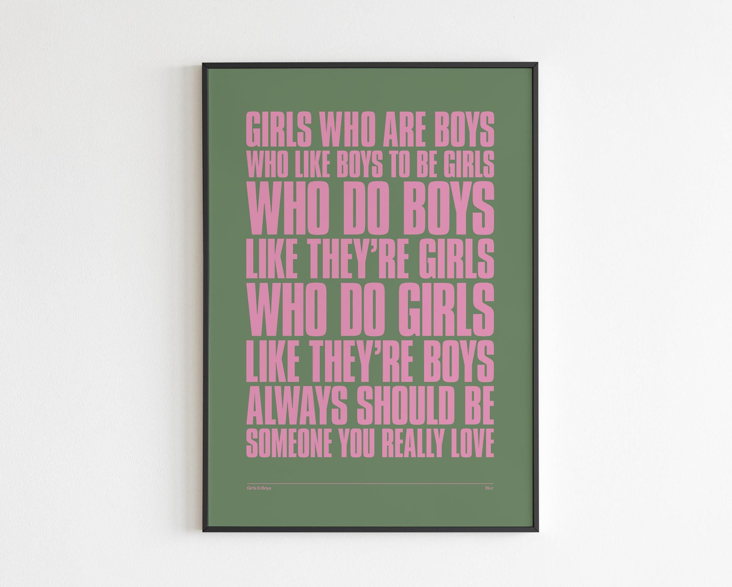 Girls and Boys inspired