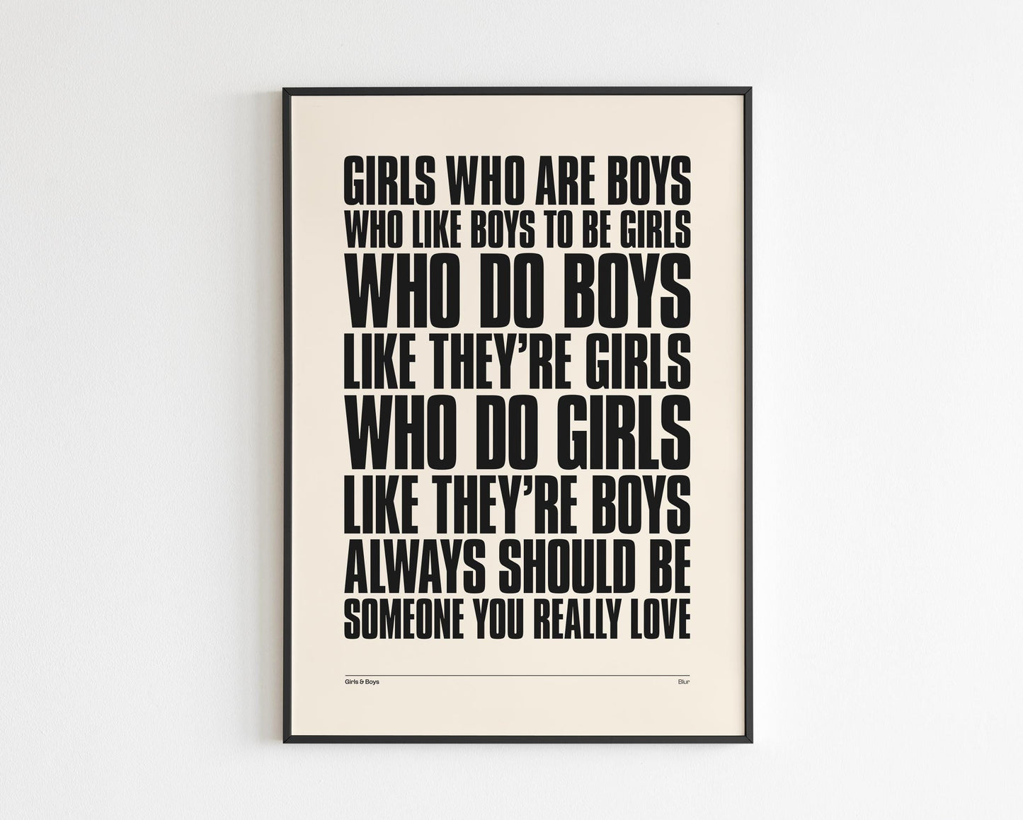Girls and Boys inspired