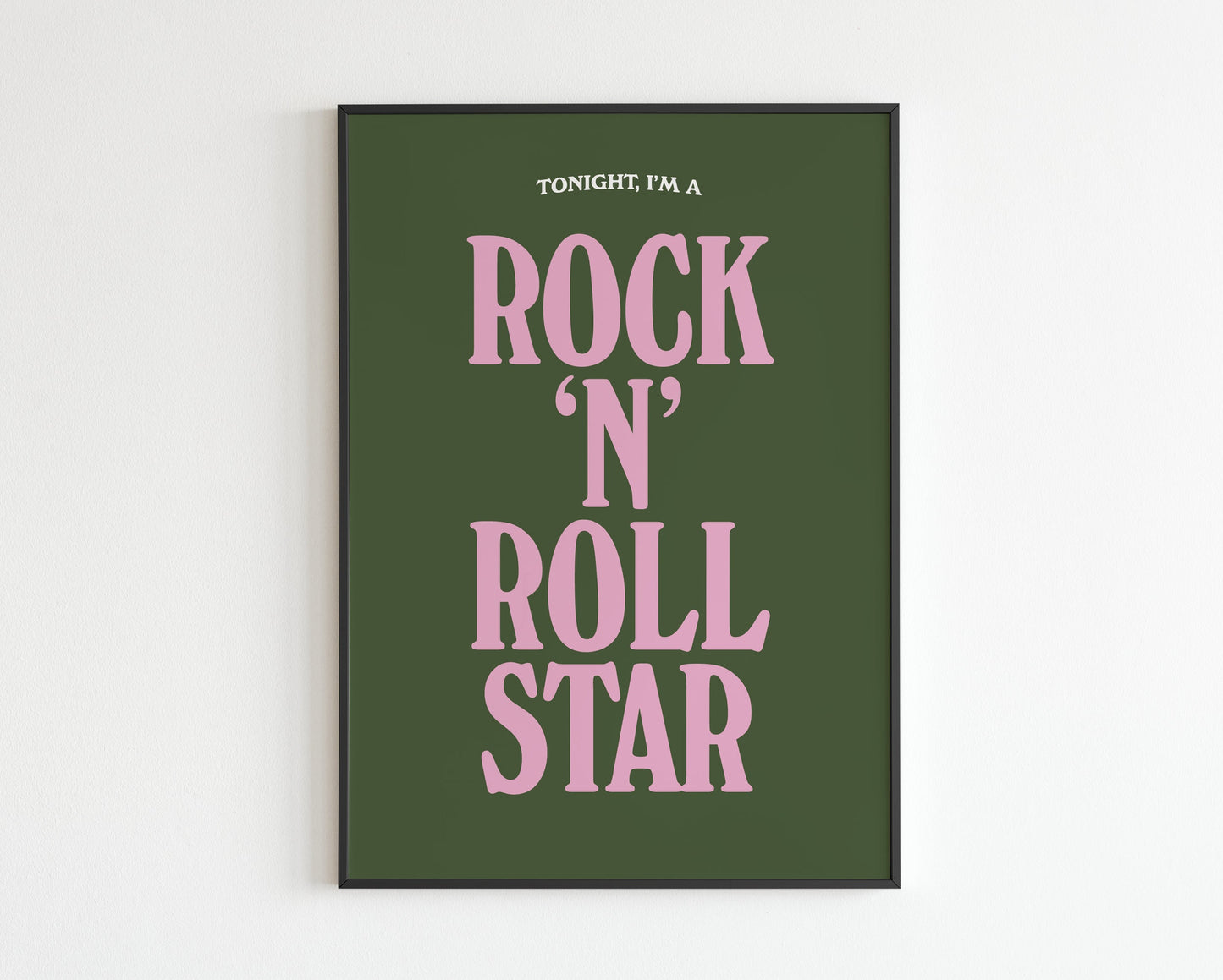 Rock and Roll Star - lyrics print No. 2