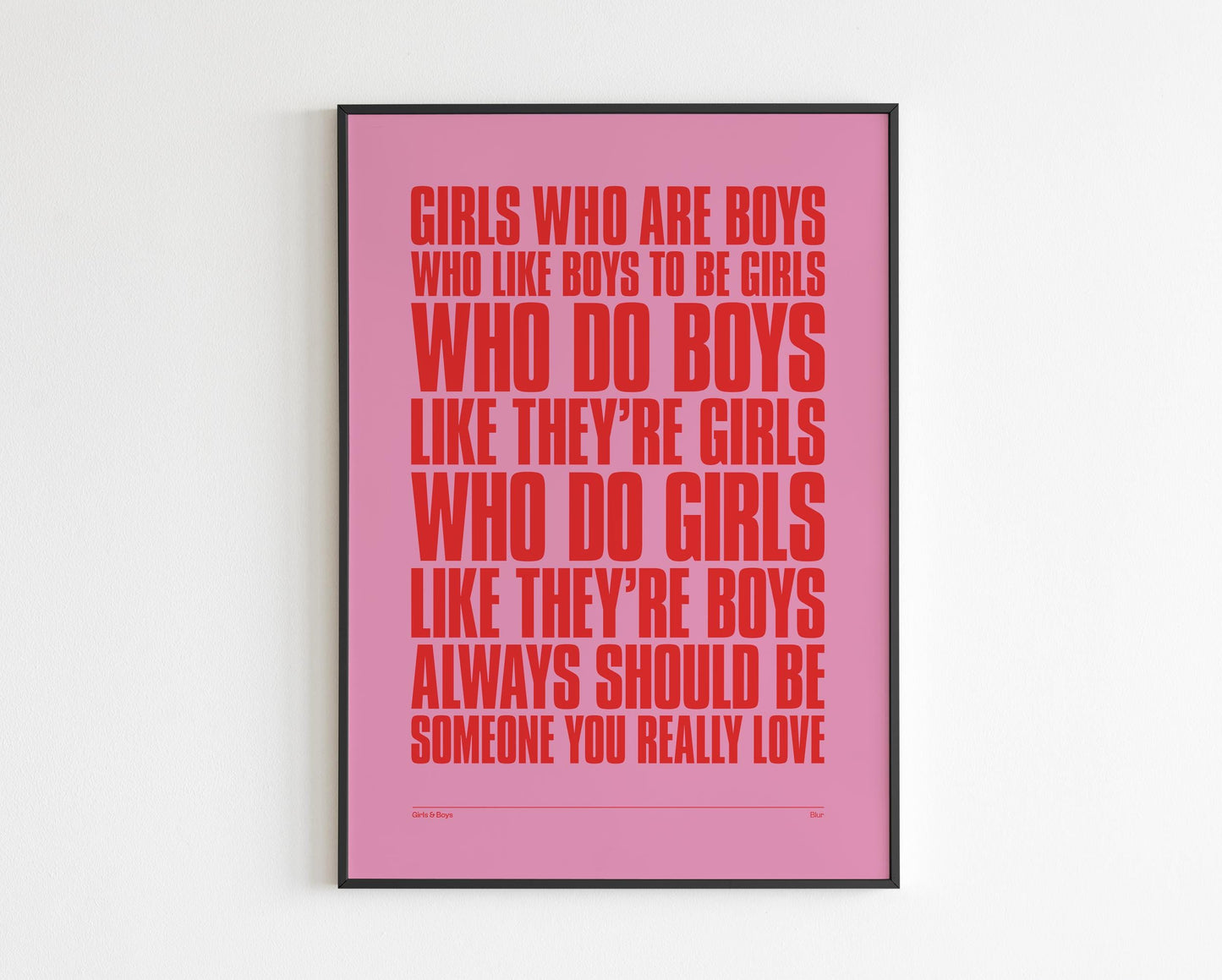 Girls and Boys inspired