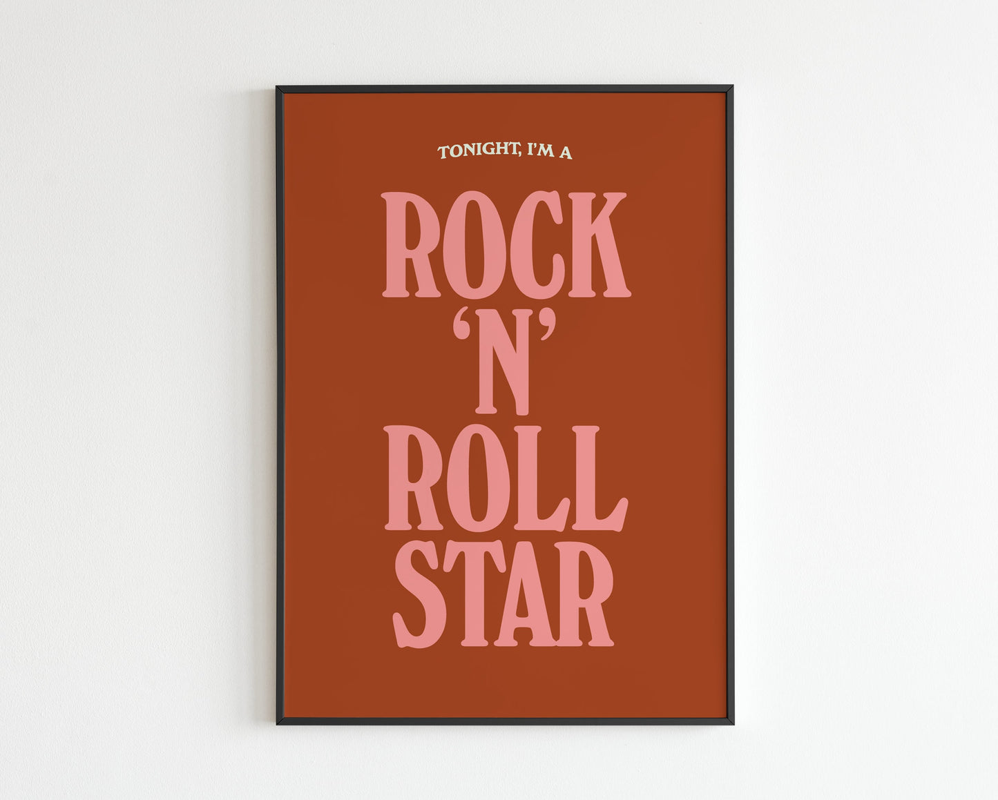 Rock and Roll Star - lyrics print No. 2