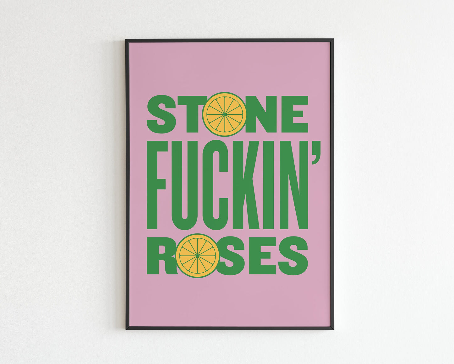 SR Inspired - Stone Fucking Roses  - Lyrics - Music - A3 - A4 - A5 - Wall Art - Print - Music
