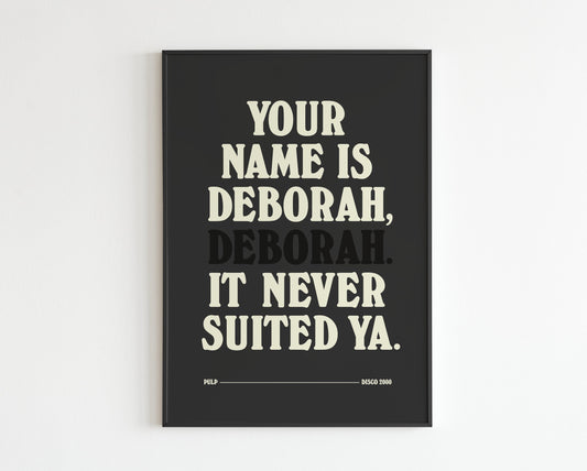 Your Name Is Deborah - Disco 2000
