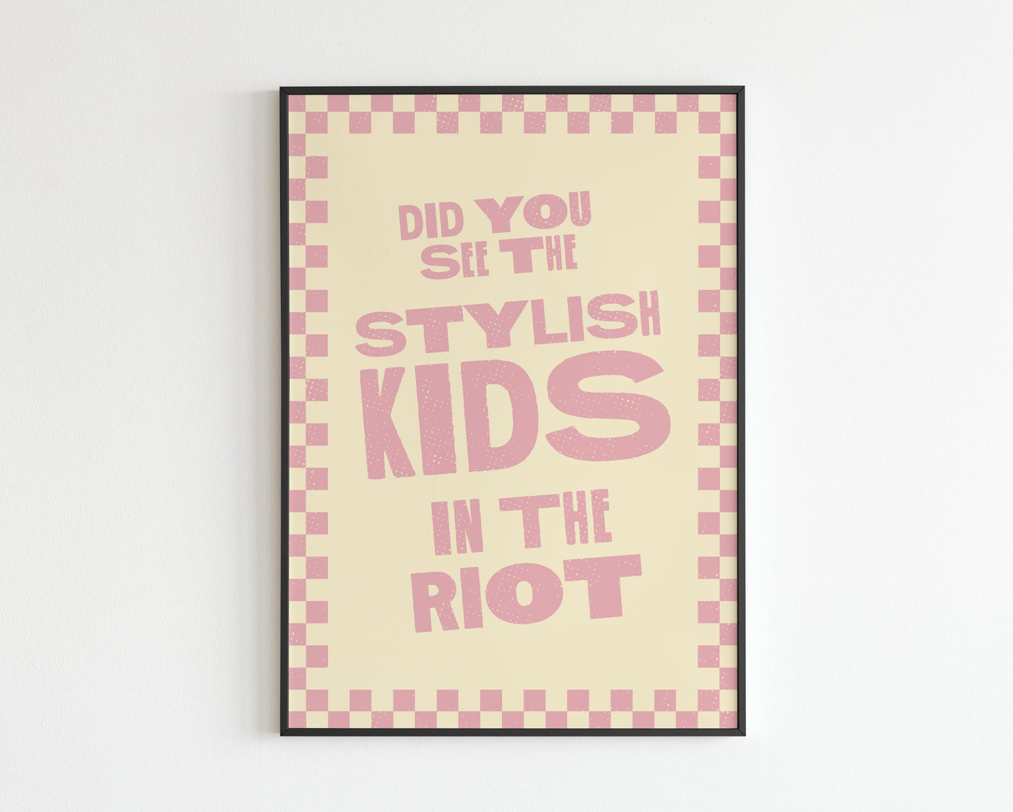 Did you see the stylish kids in the riot