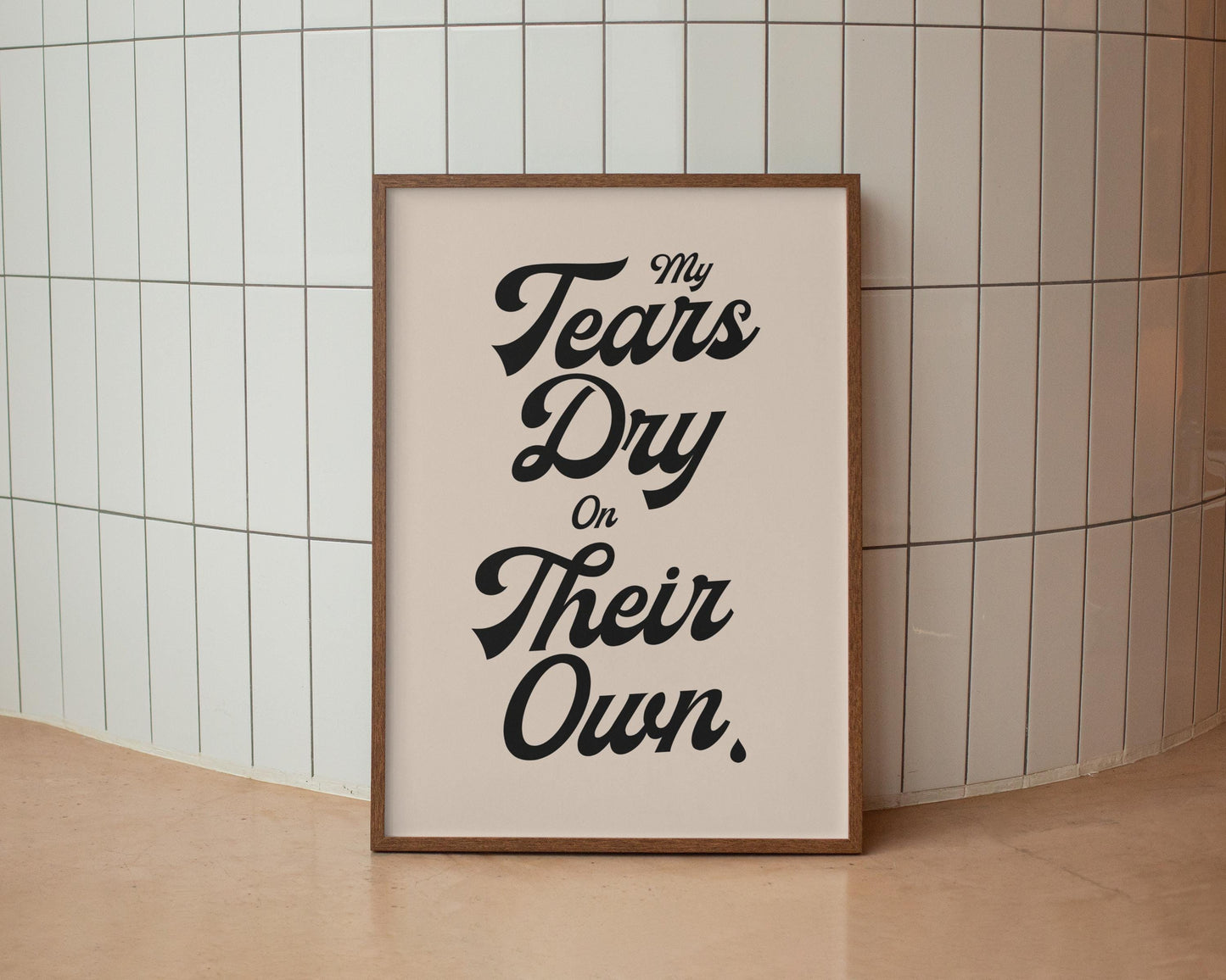 My Tears Dry On Their Own - AW Inspired