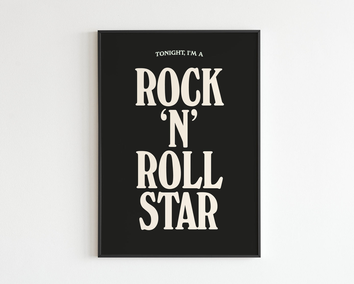 Rock and Roll Star - lyrics print No. 2