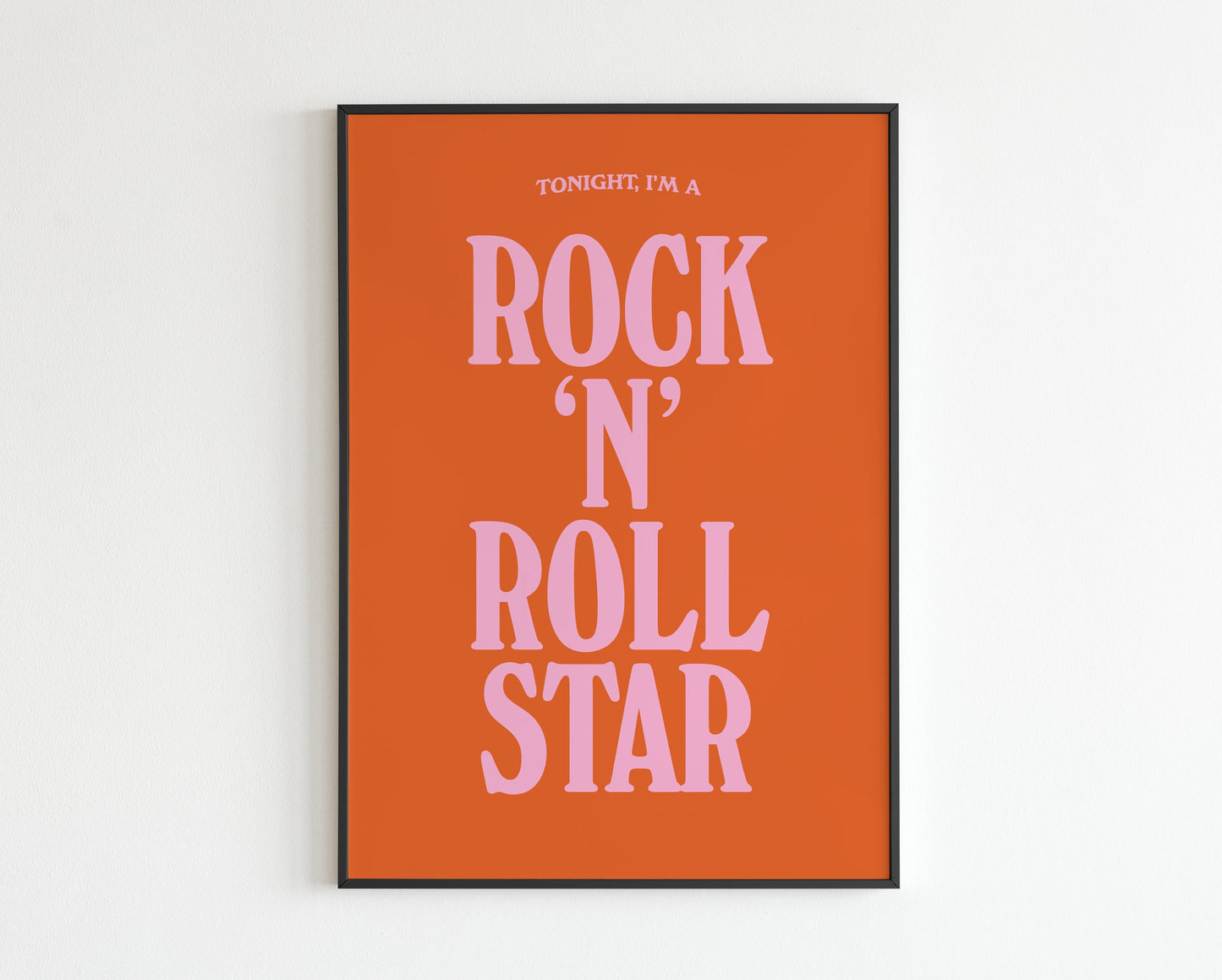 Rock and Roll Star - lyrics print No. 2