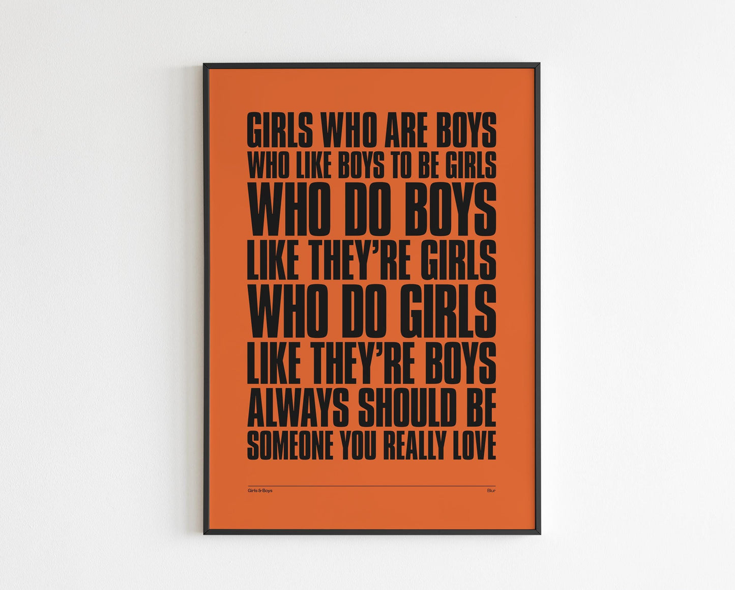 Girls and Boys inspired