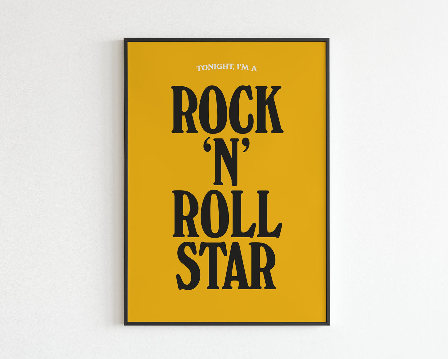 Rock and Roll Star - lyrics print No. 2
