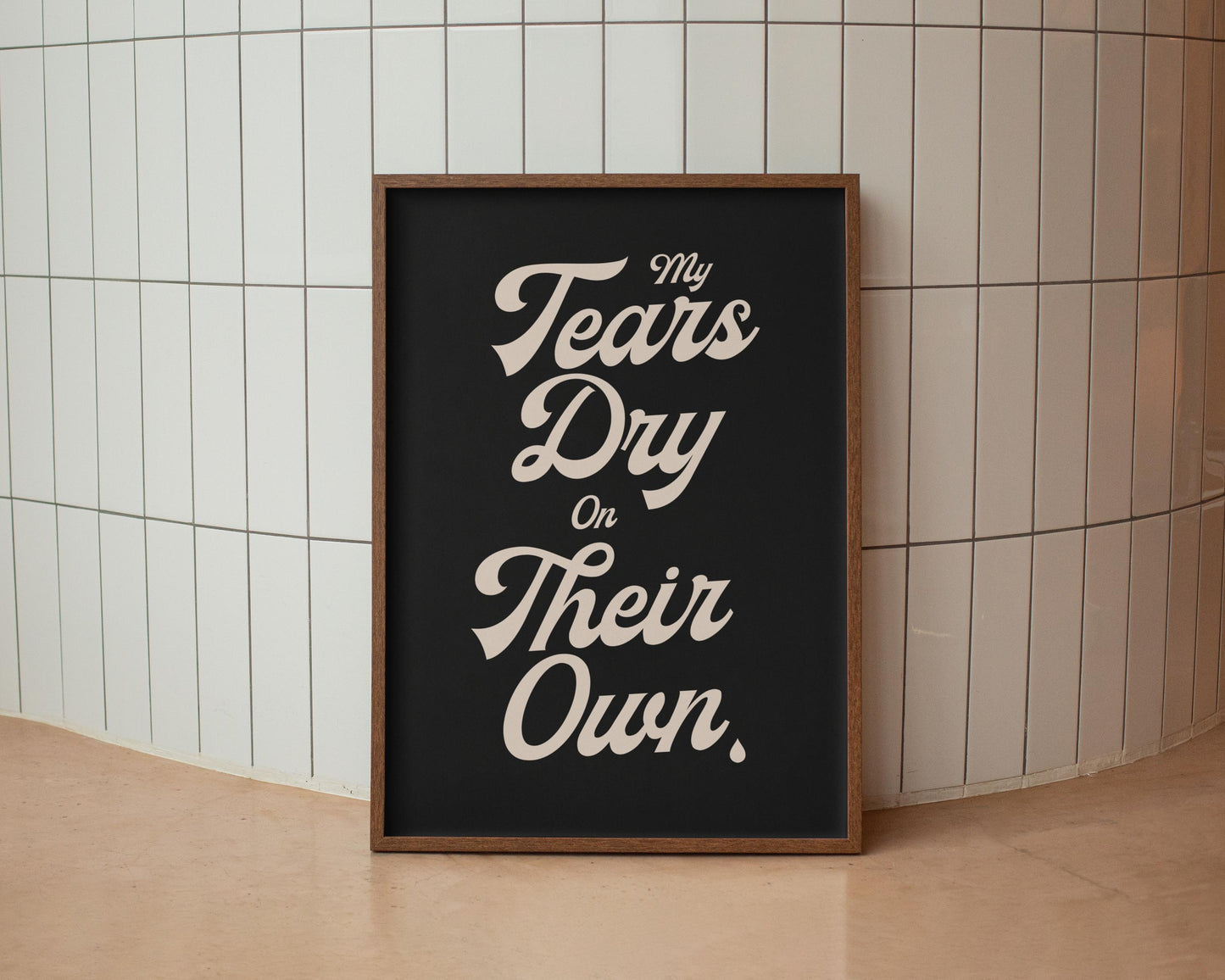My Tears Dry On Their Own - AW Inspired