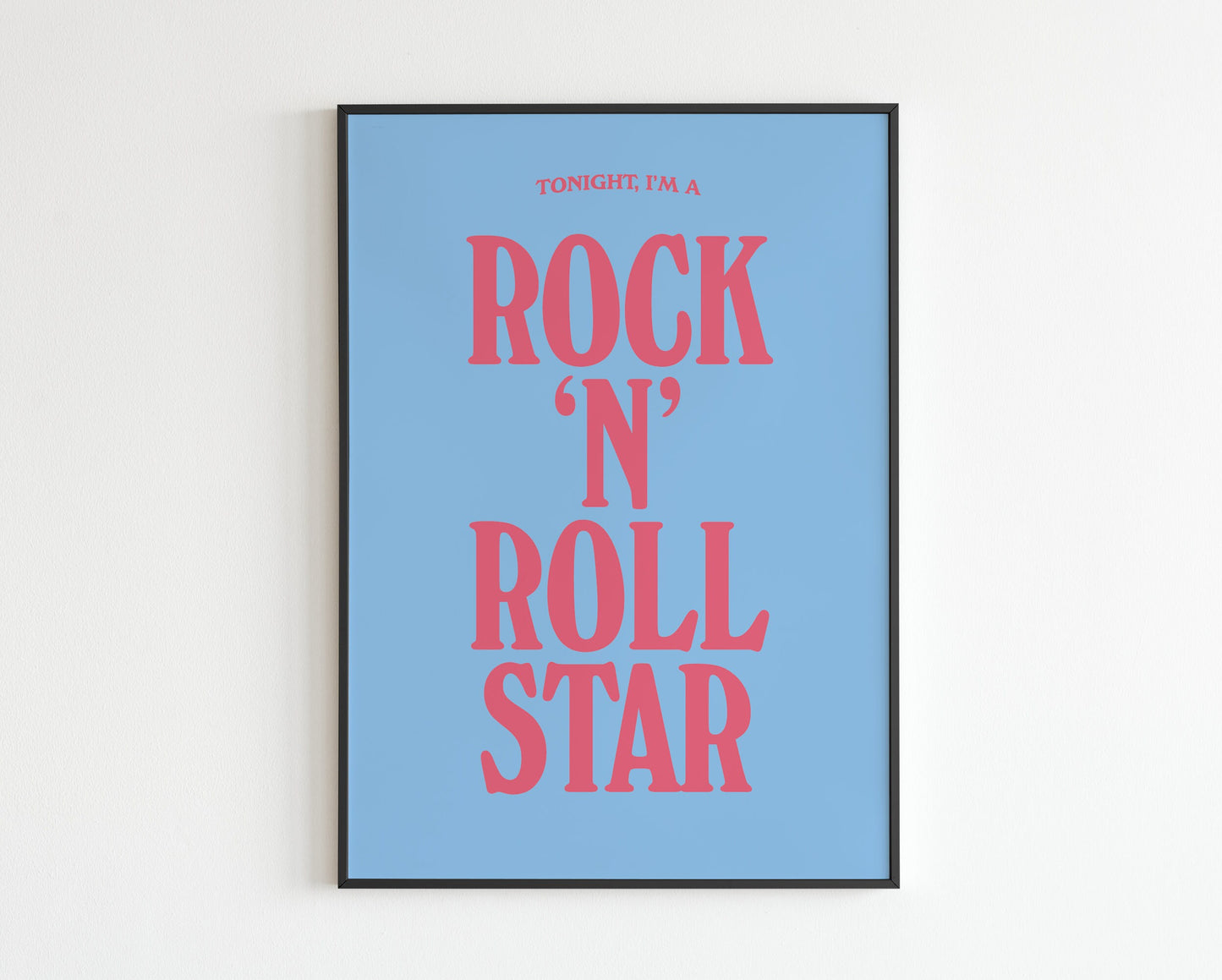 Rock and Roll Star - lyrics print No. 2