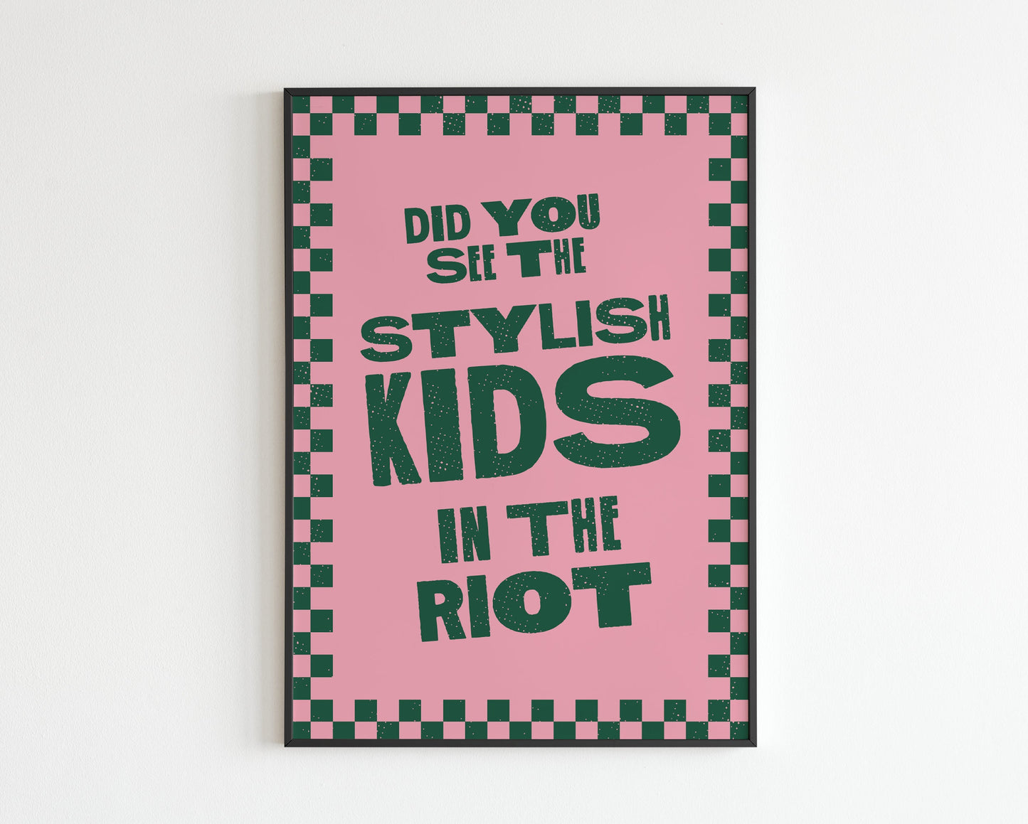 Did you see the stylish kids in the riot